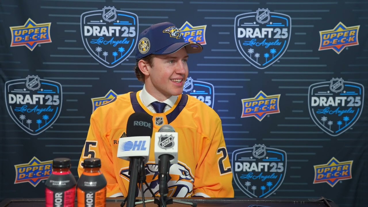 2025 NHL Draft Media Availability - Jack Ivankovic (58th Overall, Nashville Predators)