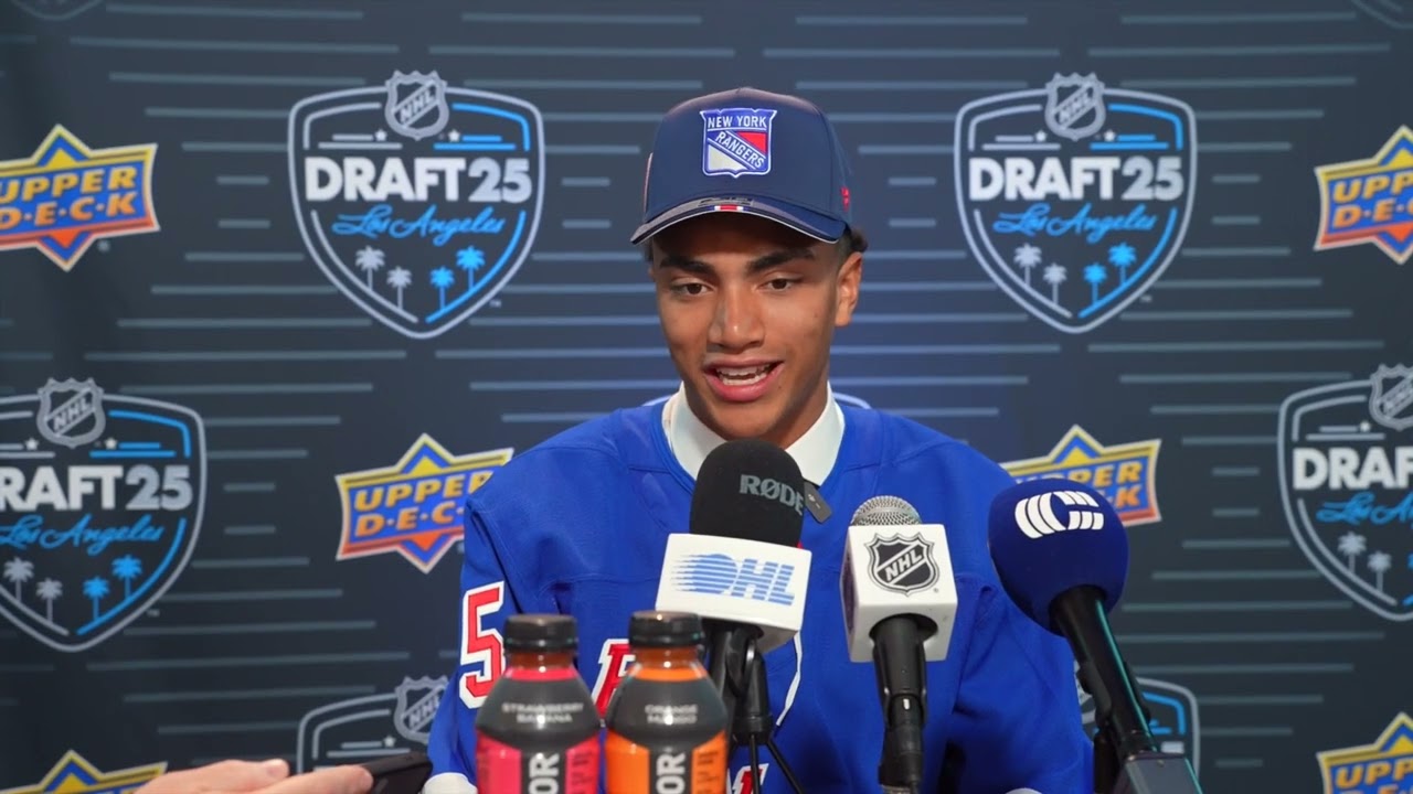 2025 NHL Draft Media Availability - Malcolm Spence (43rd Overall, New York Rangers)