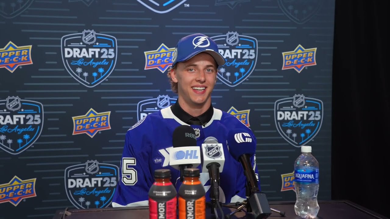2025 NHL Draft Media Availability - Ethan Czata (56th Overall, Tampa Bay Lightning)