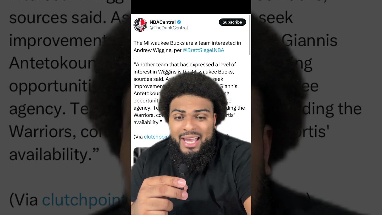 Milwaukee bucks are a team that can be interested in trading for Andrew Wiggins 👀