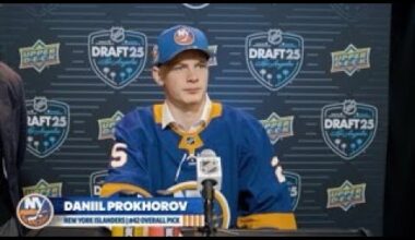 Daniil Prokhorov Address Media After Being The 42nd Pick In The 2025 NHL Draft