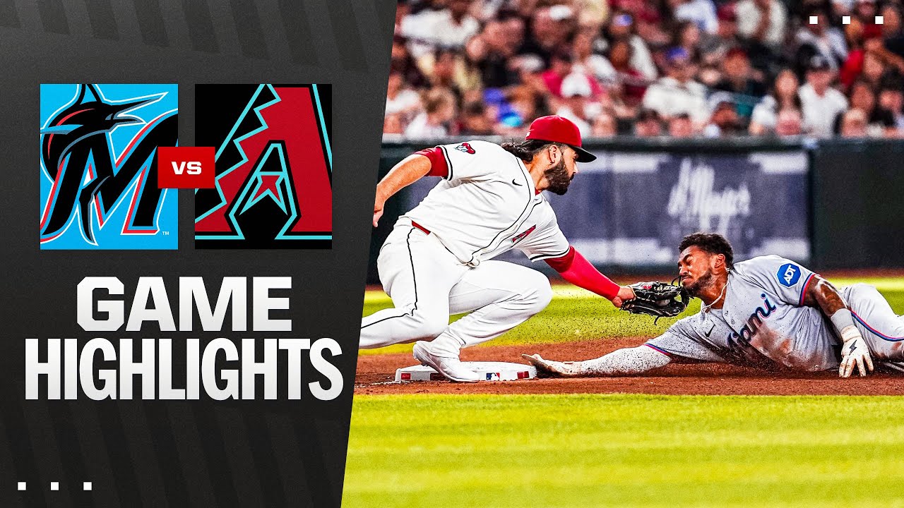 Marlins vs. D-backs Game Highlights (6/28/25) | MLB Highlights