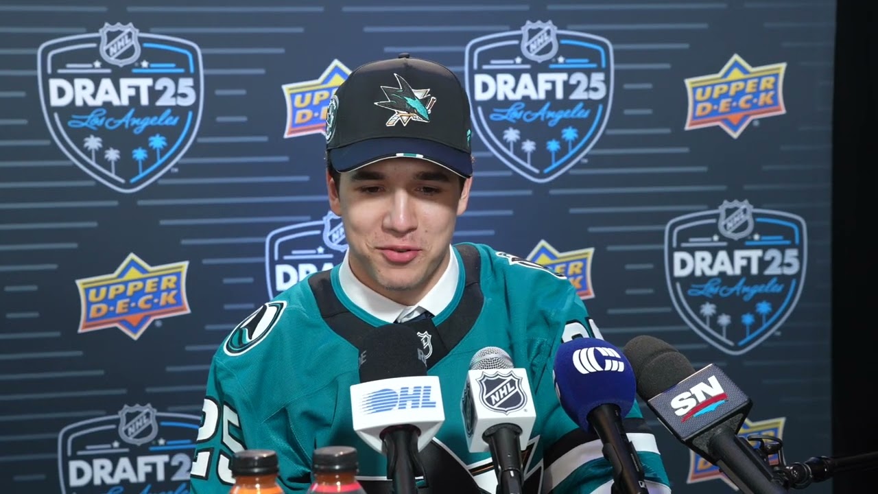 2025 NHL Draft Media Availability - Michael Misa (2nd Overall, San Jose Sharks)