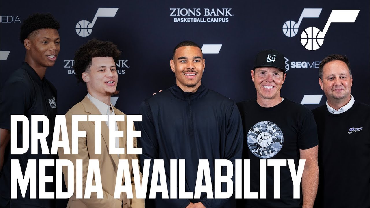 The Rookies' First Press Conference 🎙️ | UTAH JAZZ