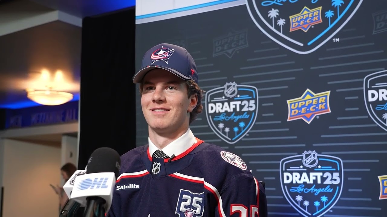 Jackson Smith Bringing Size And Skill To The Columbus Blue Jackets After Being Selected 14th Overall