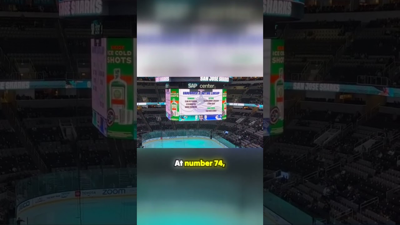 Meet the Starting Lineups for Sharks vs Canucks! #sanjosesharks #nhl #hockey #sapcenter #sanjose