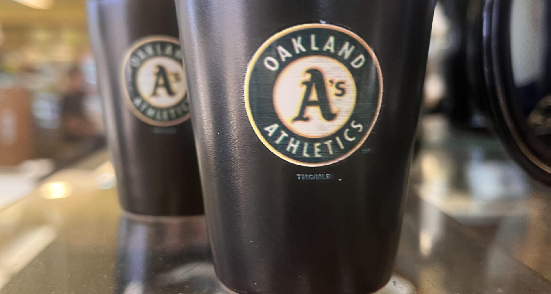 Oakland merch at Marini’s Candies on Santa Cruz Wharf