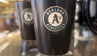 Oakland merch at Marini’s Candies on Santa Cruz Wharf