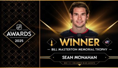 Monahan has won the Bill Masterton Memorial Trophy