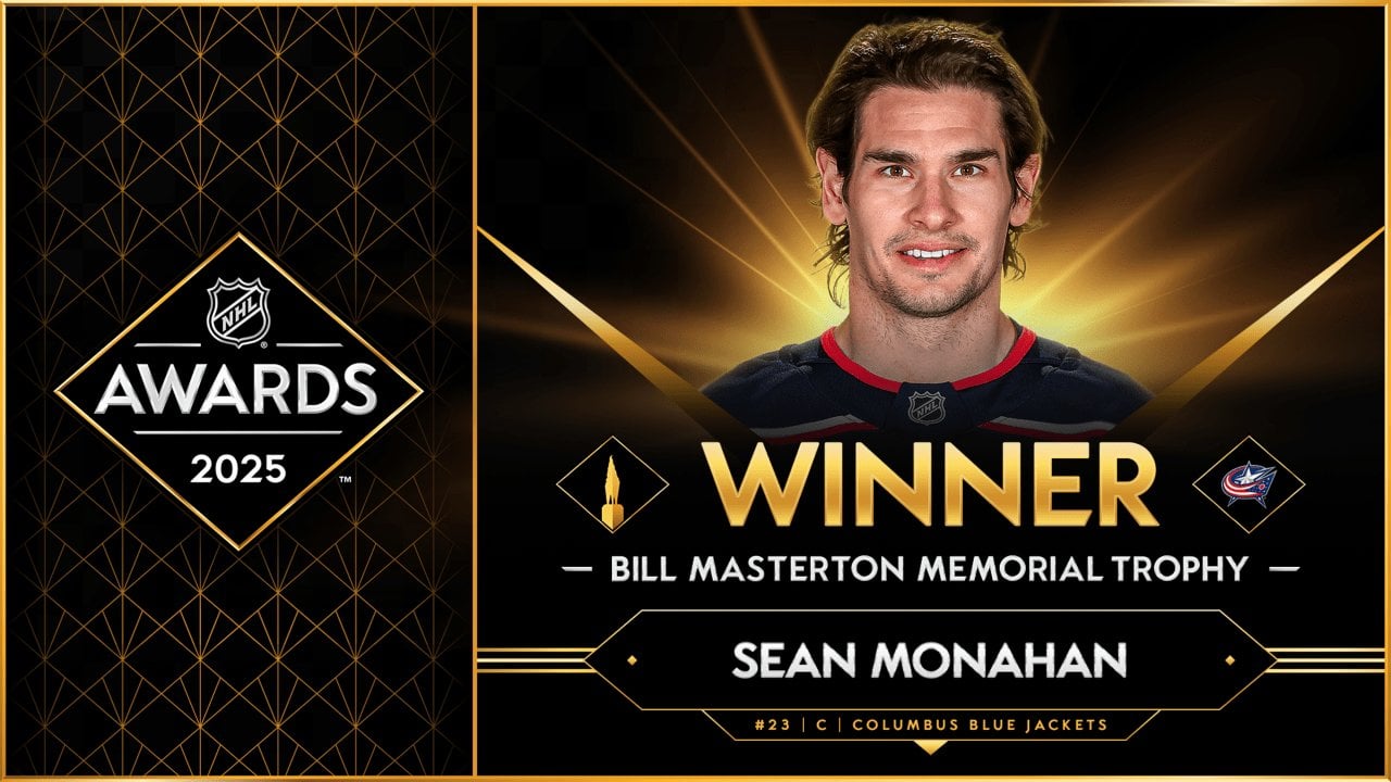 Monahan has won the Bill Masterton Memorial Trophy
