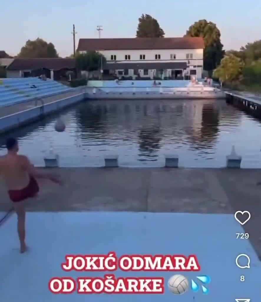 Nikola Jokic seems to be enjoying the offseason