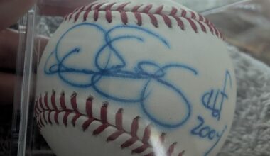 Any guesses on whose signature this is? Ball from 2004