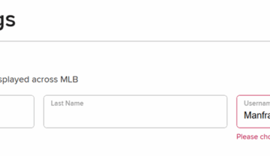 MLB.com banned usernames