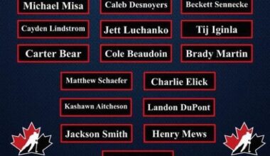 Team Canada Roster Predictions For the 2026 World Junior Championship Via Wjcrankings