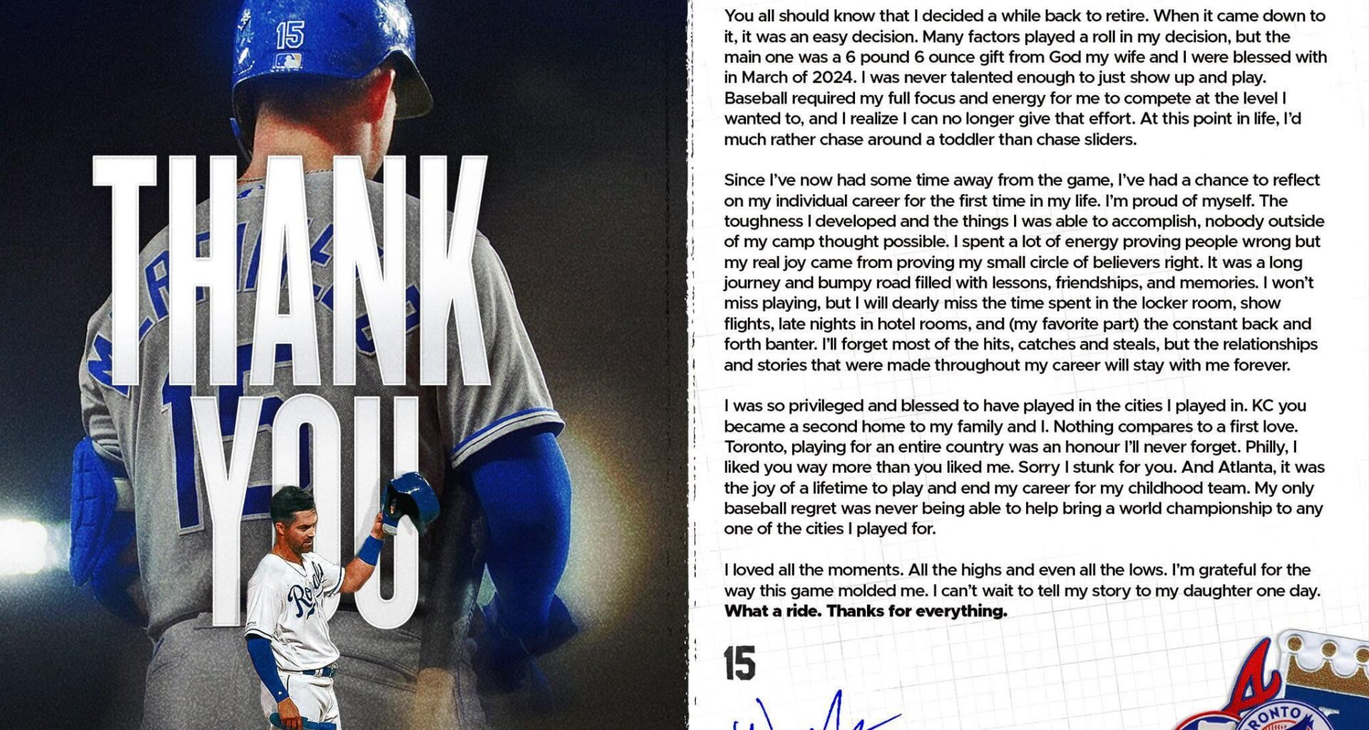 Whit Merrifield has retired