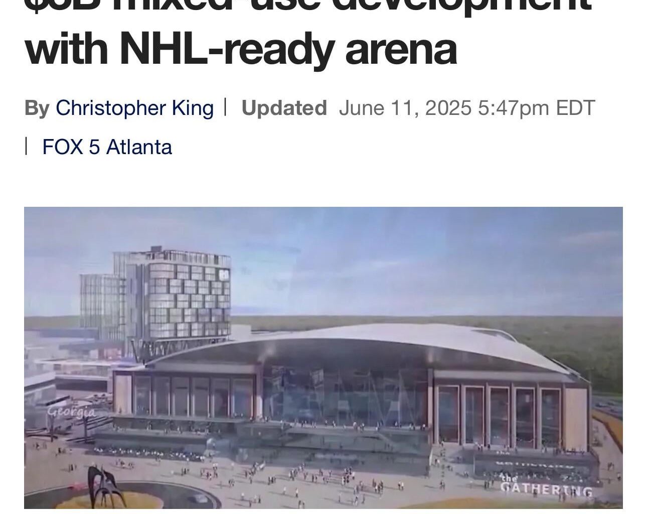 The Krause Group now has a full package to present to the NHL for expansion to Atlanta area.