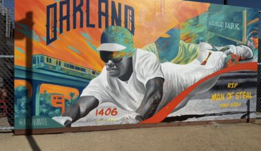 Last night the Ballers unveiled this sweet Rickey Henderson mural, before beating the Range Riders to take over 1st place in the PBL