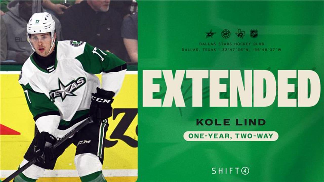 Dallas Stars sign Kole Lind to one-year, two-way contract extension