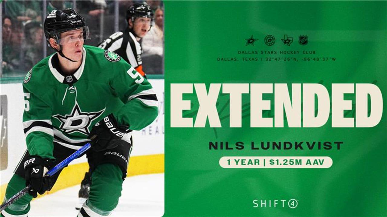 Dallas Stars sign defenseman Nils Lundkvist to one-year, $1.25 million contract extension