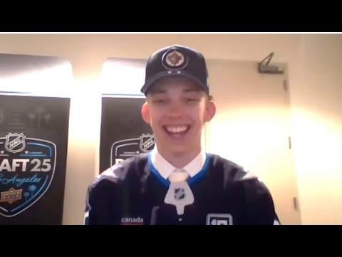 First media availability with Jets 2025 1st rounder Sascha Boumedienne