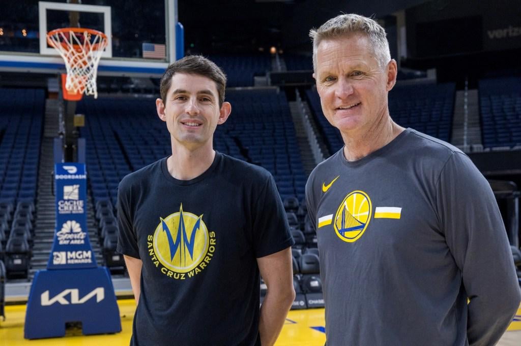 [Dycus] Steve Kerr’s son is the newest member of the Warriors’ NBA coaching staff. Nicholas Kerr is joining the NBA team’s coaching staff after spending the past two seasons as the head coach of the Santa Cruz Warriors in the G League.