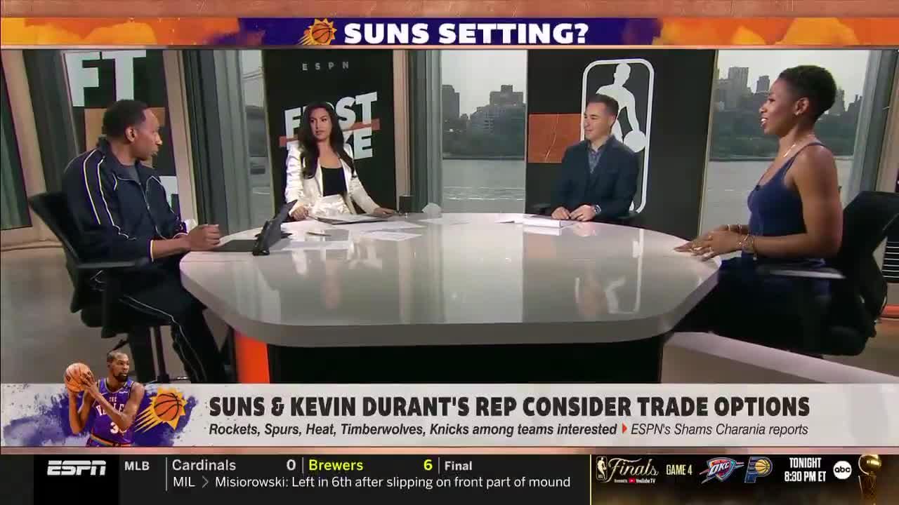 Molly Qerim tried telling Stephen A. Smith to close his laptop after ESPN flashed the screen on camera. But SAS was not having it.