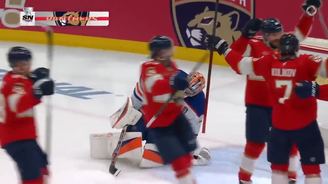 [EDM 0-(3) FLA] Barkov gets the rebound and banks the puck in off Reinhart for his second goal of the night