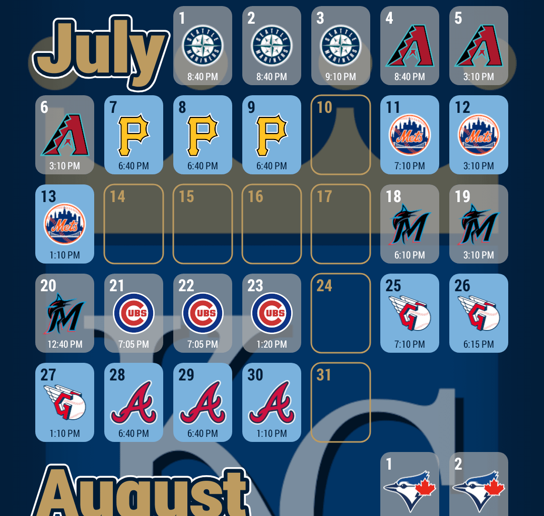 A new month is just around the corner, so here are some new schedules.