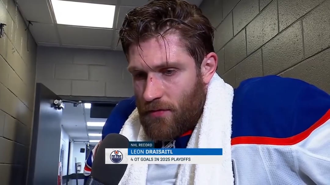 [EDM vs FLA] Post game interview with Leon Draisaitl