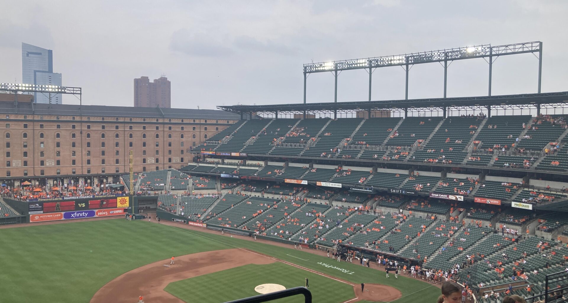Checking in at Camden Yards