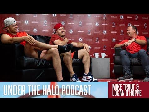 Trout and O'Hoppe on Angels' YouTube