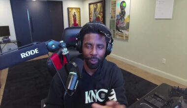 Kyrie: "Before I forget, y’all gotta stop making fun of my brother KAT...y’all don't know what it's like to grow up in NJ & have all of these cultures you're a part of - he's Dominican, he's black, he grew up in a certain area of NJ just like me & you gotta survive out here. You know what I mean?"