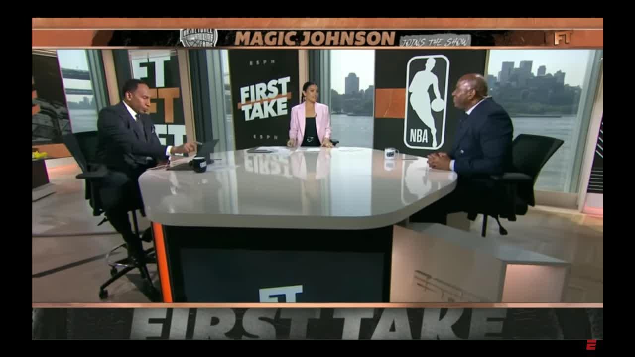 [First Take] KD responds to fan questioning his post-GSW accomplishments: "All stars, 50/40/90, all nba. Efficient buckets brother, I also got a career high assist one year. Hit 30k points, won a couple Olympic golds and mvps...what a career and I'm still goin. I love my life 😂😂😂😂"