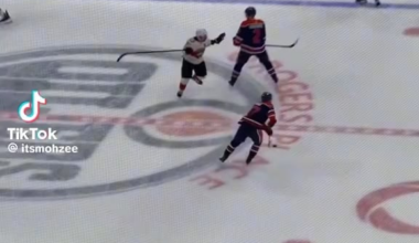 Slow motion of the Oilers winning play. Just stunning!