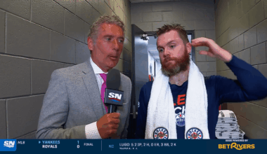 Calvin Pickard post game interview