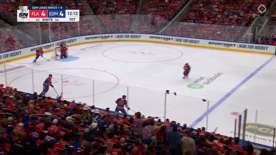 [FLA (5)-4 EDM] Marchand scores the 2OT winner on a breakaway to tie the series up 1-1