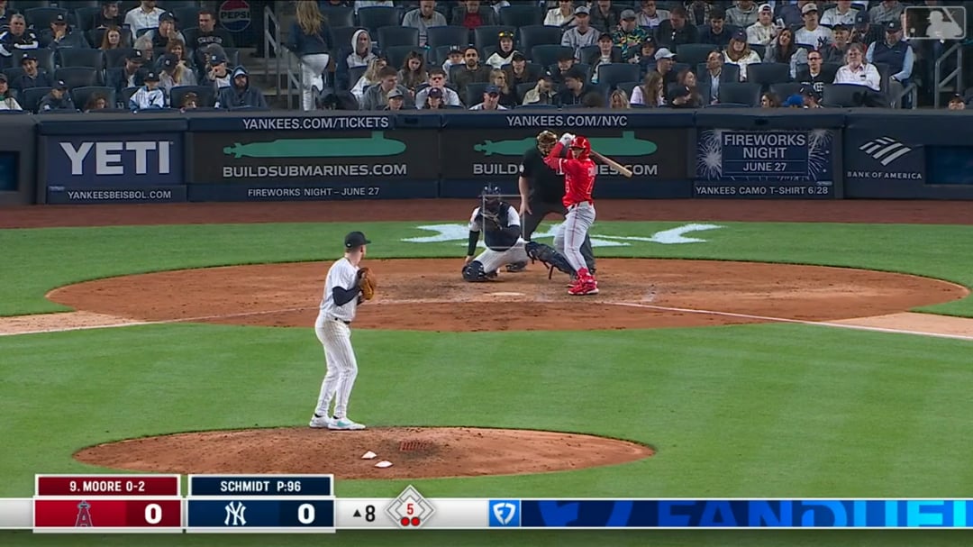 Christian Moore hits a triple for his first big league hit and throws out a runner at home to preserve the win in extra innings 🔥👏😀