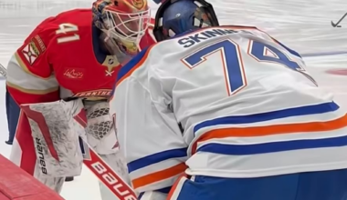 NPC goalies glitch during warm ups