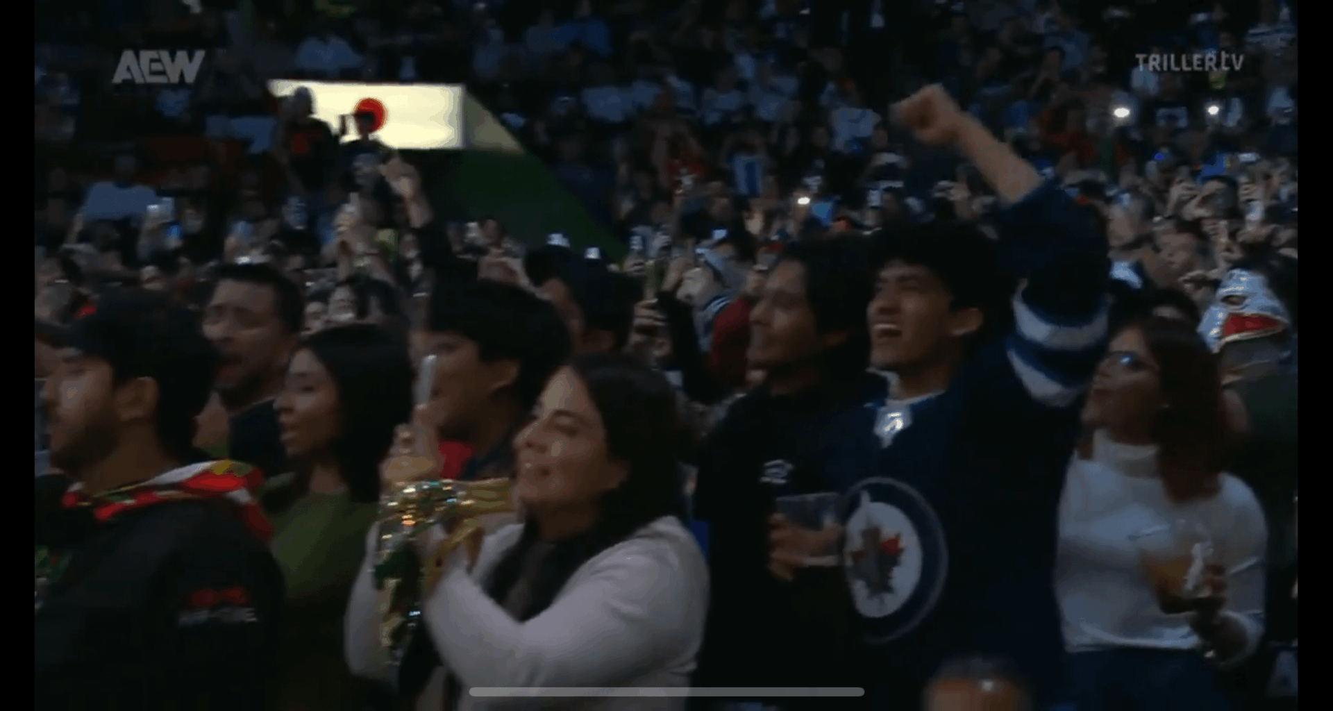 Tonight at the AEW event in Mexico City