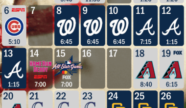 July Schedule Lockscreens