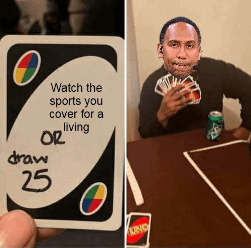Stephen A isn't playing his cards right