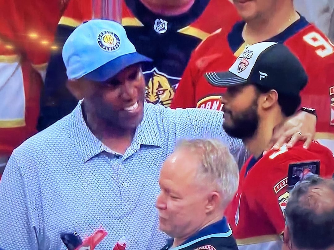 NBA champion father and his Stanley Cup champion son