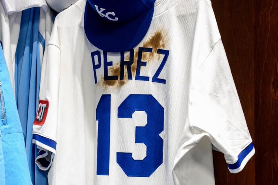 In honor of Alex Gordon the Royals will be wearing their home white uniforms instead of their city connects tonight. Each jersey will have Gordon’s signature “pine tar streak” on the back.