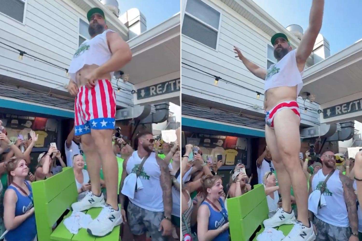 Jason Kelce Ditches His Shorts at New Jersey Charity Event
