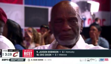 [Highlight] Javon Small's grandfather is HYPED to see his grandson drafted into the NBA