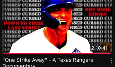 “One Strike Away” A Texas Rangers Documentary
