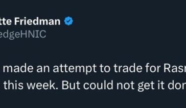 [Friedman] Vegas also made an attempt to trade for Rasmus Andersson this week. But could not get it done
