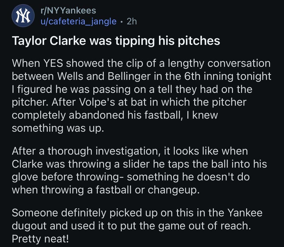 Maybe this is why he sucks