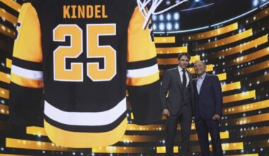 Kyle Dubas and the Penguins buck convention in Round 1, picking Benjamin Kindel then trading back