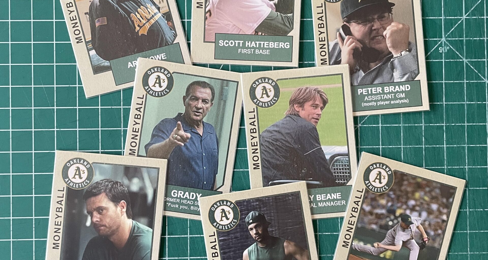 I made this set of Moneyball trading cards.
